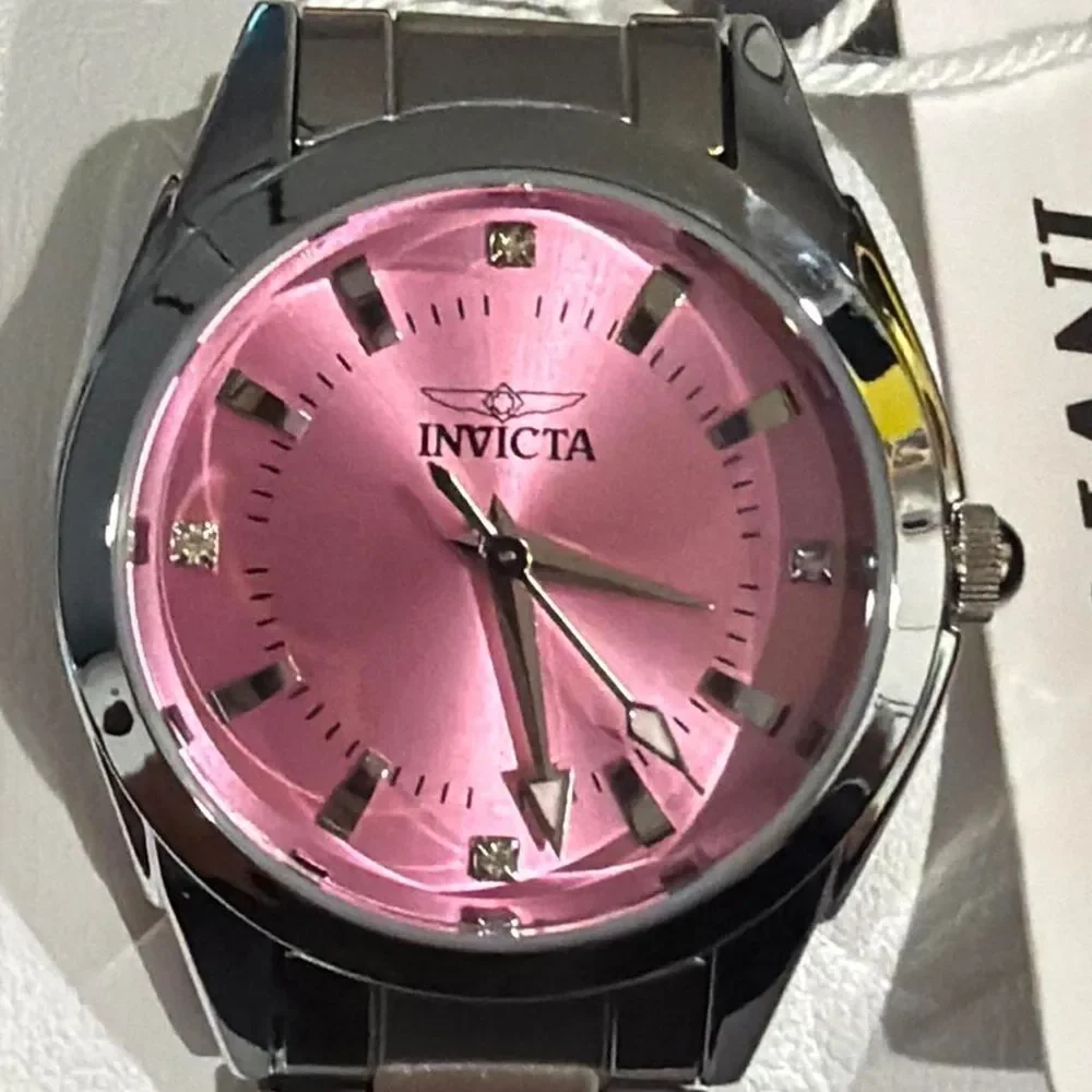 Invicta Women's Pink and Silver Watch